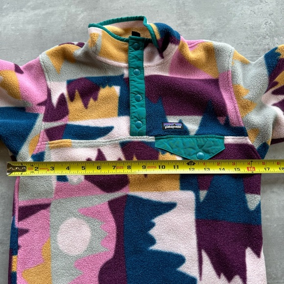 Patagonia Snap T Fleece Pullover Jacket Girls Large 12 - Picture 7 of 8